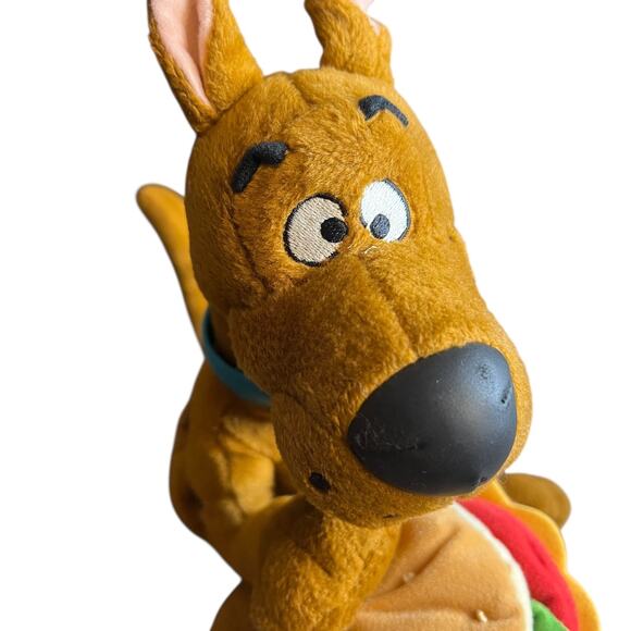 Vtg '99 Scooby Doo Plush Stuffed Animal 12'' Applause w/Cheeseburger - Picture 4 of 10